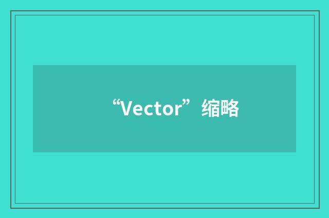 “Vector”缩略