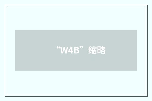 “W4B”缩略