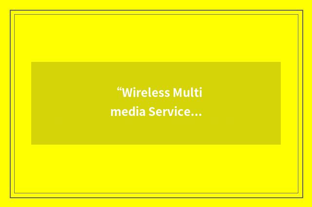 “Wireless Multimedia Services”缩略