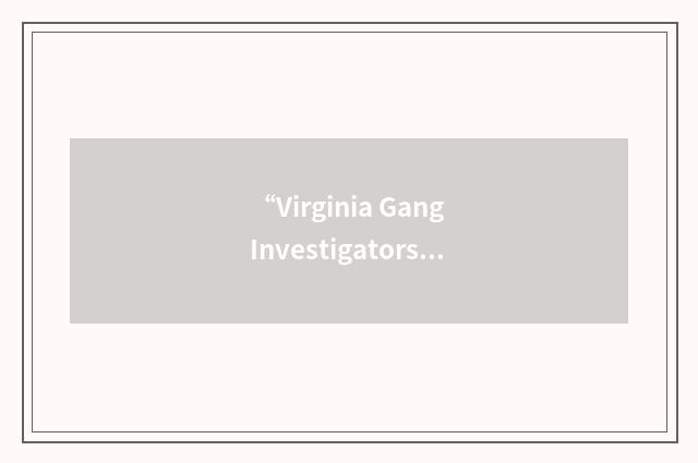 “Virginia Gang Investigators Association”缩略
