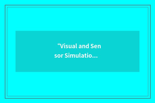 “Visual and Sensor Simulation Training”缩略