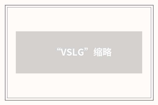 “VSLG”缩略