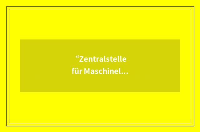 “Zentralstelle für Maschinelle Dokumentation”缩略