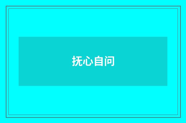 抚心自问