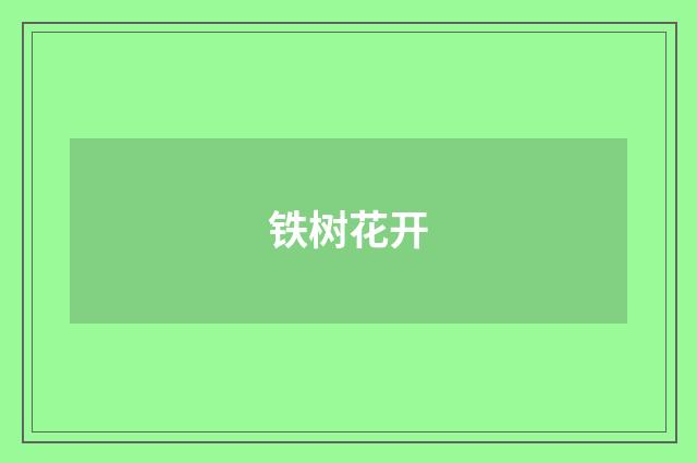 铁树花开