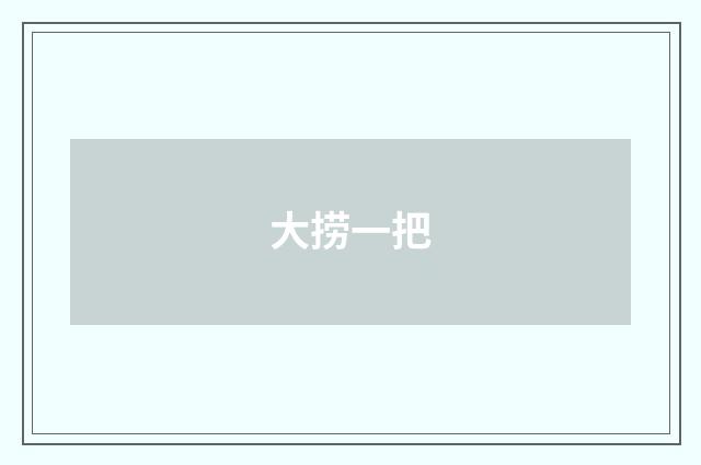 大捞一把