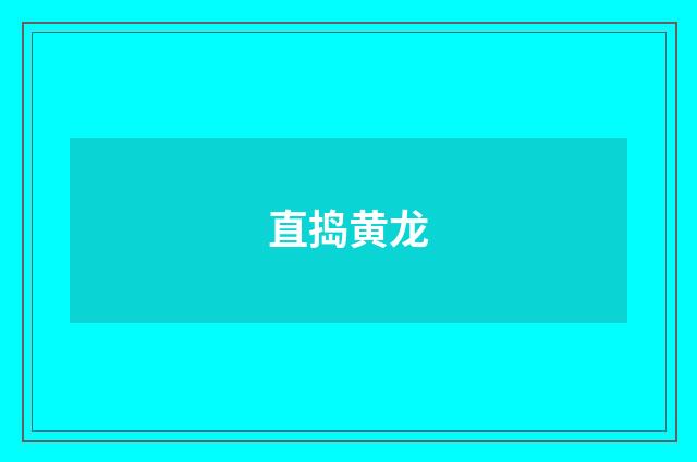 直捣黄龙