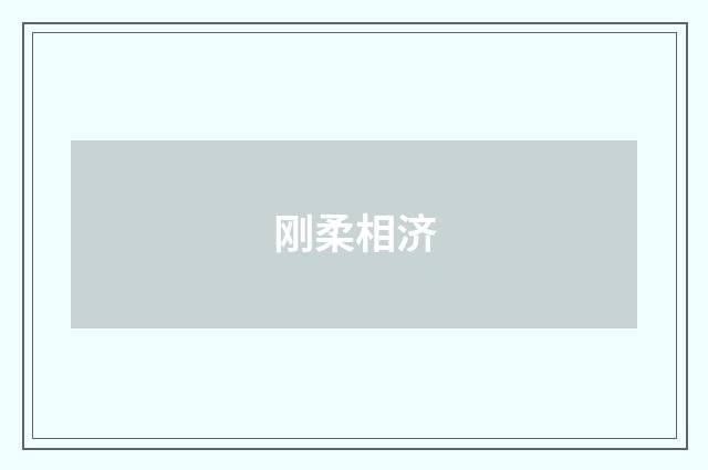 刚柔相济