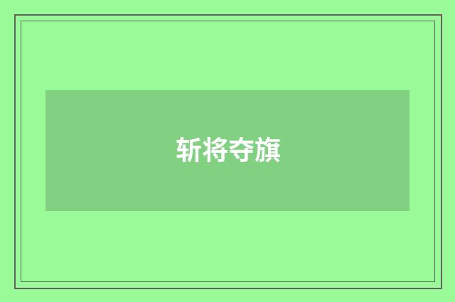 斩将夺旗