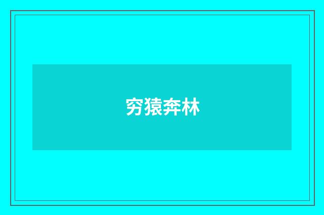 穷猿奔林