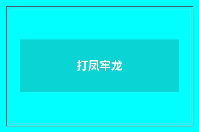 打凤牢龙