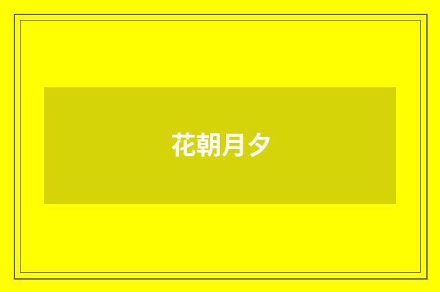 花朝月夕