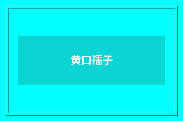 黄口孺子