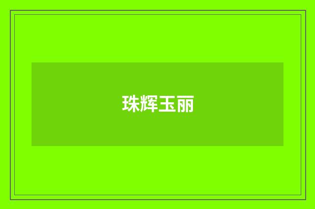 珠辉玉丽