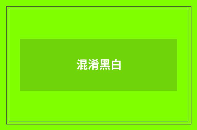 混淆黑白