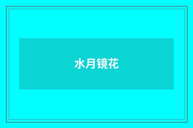 水月镜花