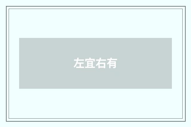 左宜右有