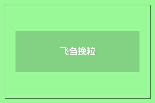 飞刍挽粒