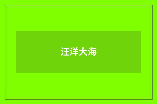 汪洋大海