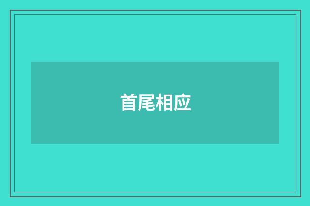 首尾相应