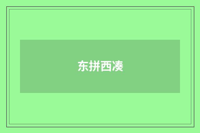 东拼西凑