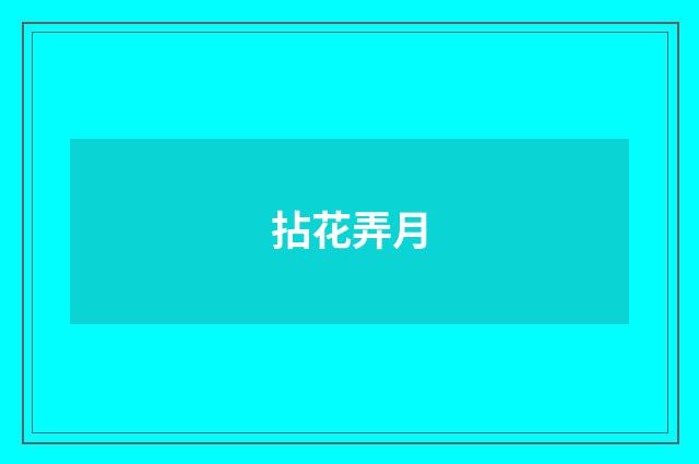 拈花弄月