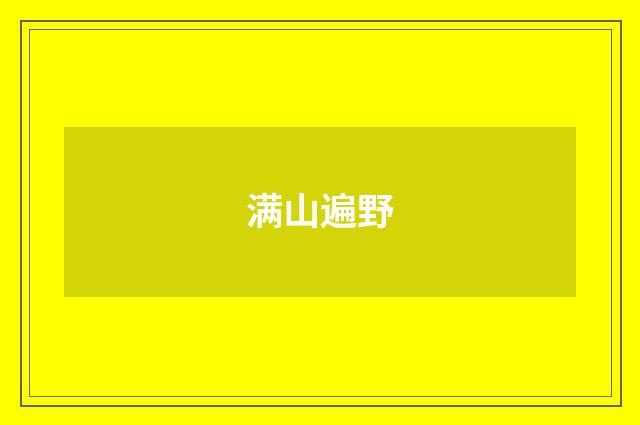 满山遍野