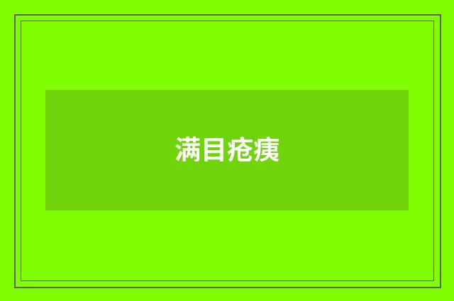 满目疮痍