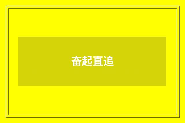 奋起直追