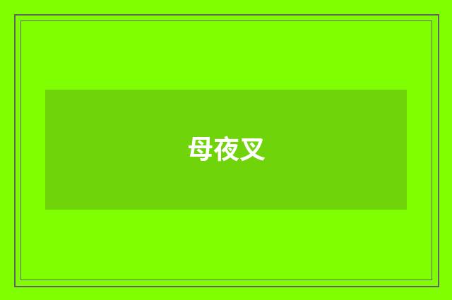 母夜叉