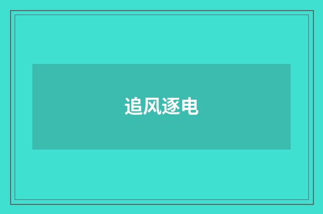追风逐电