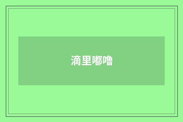 滴里嘟噜