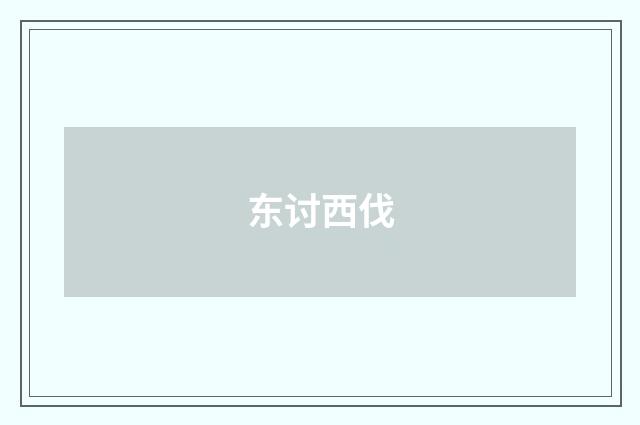 东讨西伐