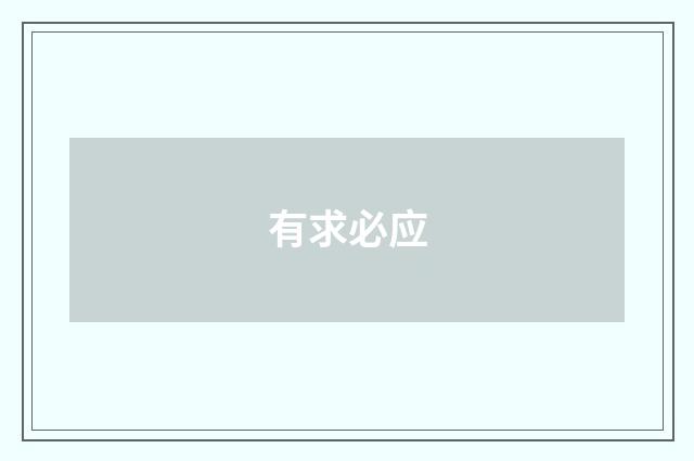 有求必应