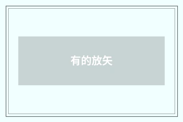 有的放矢