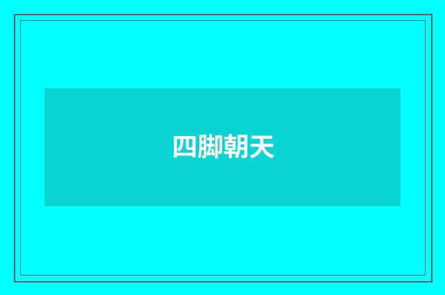 四脚朝天