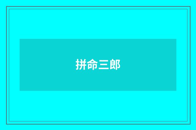 拼命三郎
