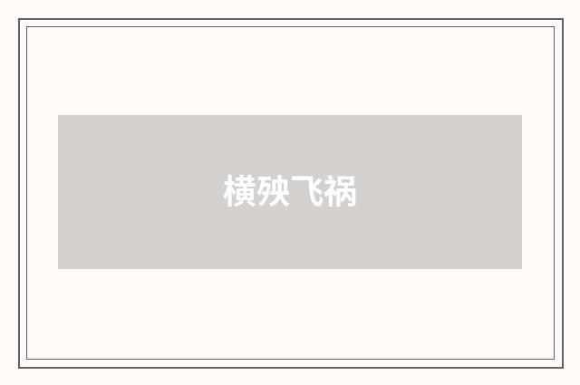 横殃飞祸
