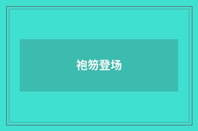 袍笏登场