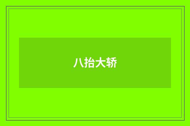 八抬大轿