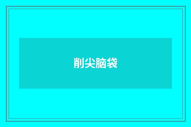 削尖脑袋