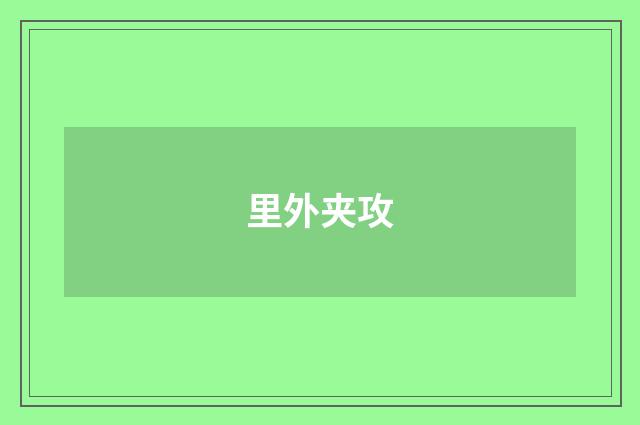 里外夹攻