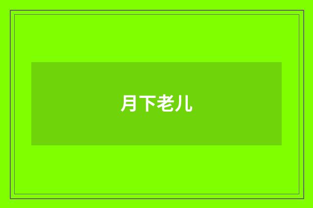 月下老儿