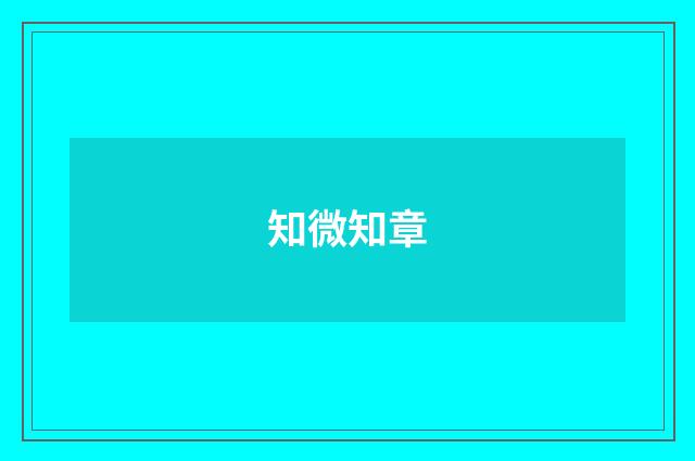 知微知章