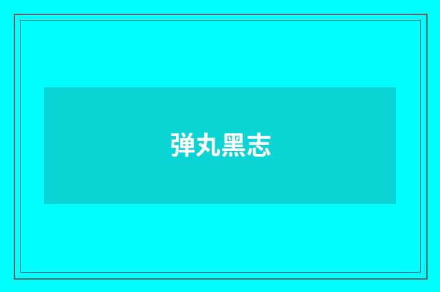 弹丸黑志