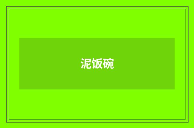 泥饭碗