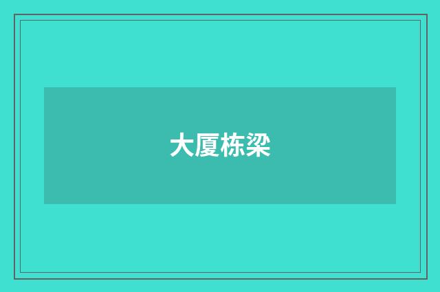 大厦栋梁