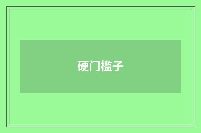 硬门槛子