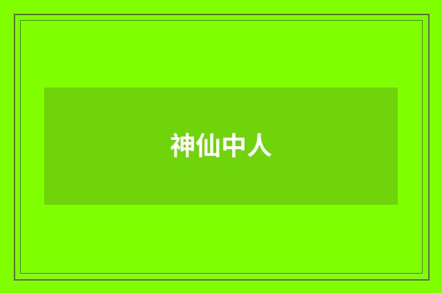 神仙中人