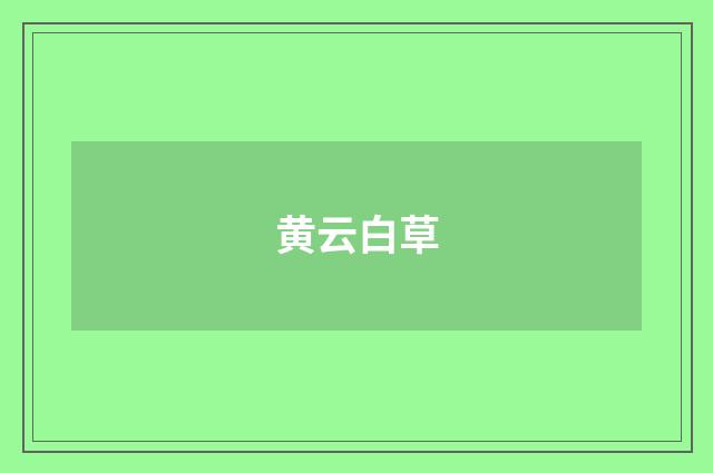 黄云白草
